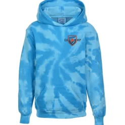 Tie-Dye Swirl Hoodie - Youth - Embroidered