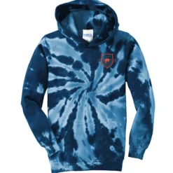 Tie-Dye Swirl Hoodie - Youth - Embroidered