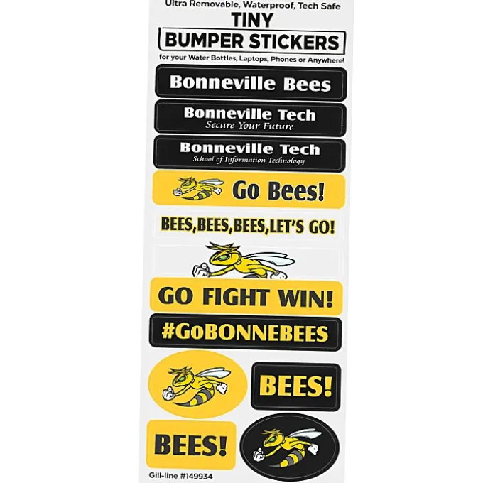 Tiny Bumper Stickers Sheet