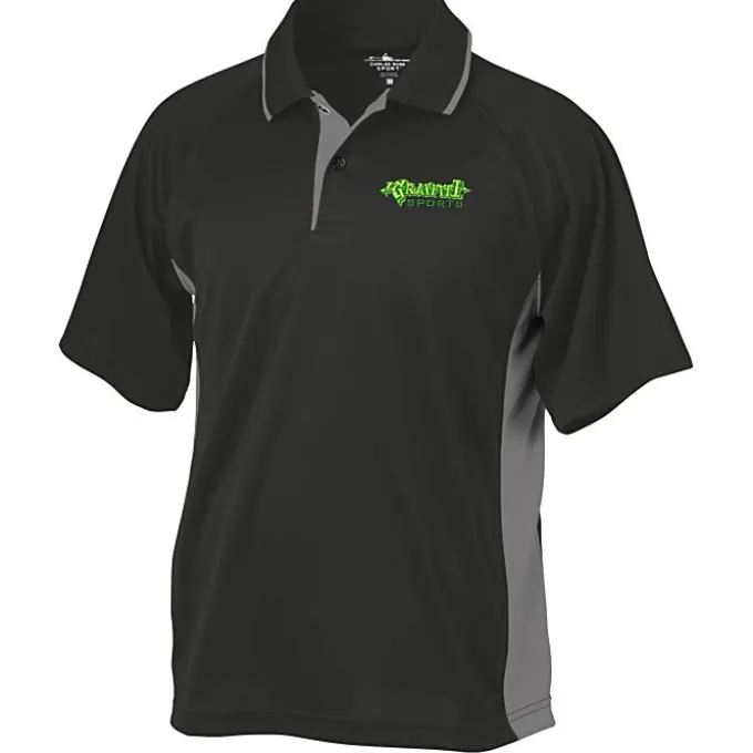 Tipped Colorblock Wicking Polo - Men's - Embroidered