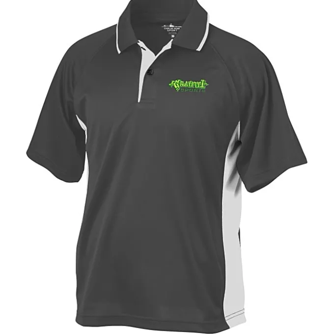Tipped Colorblock Wicking Polo - Men's - Embroidered