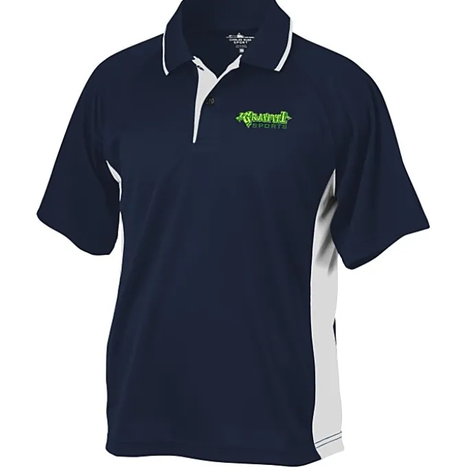 Tipped Colorblock Wicking Polo - Men's - Embroidered
