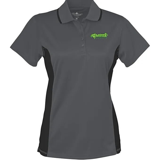 Tipped Colorblock Wicking Polo - Ladies' - Embroidered