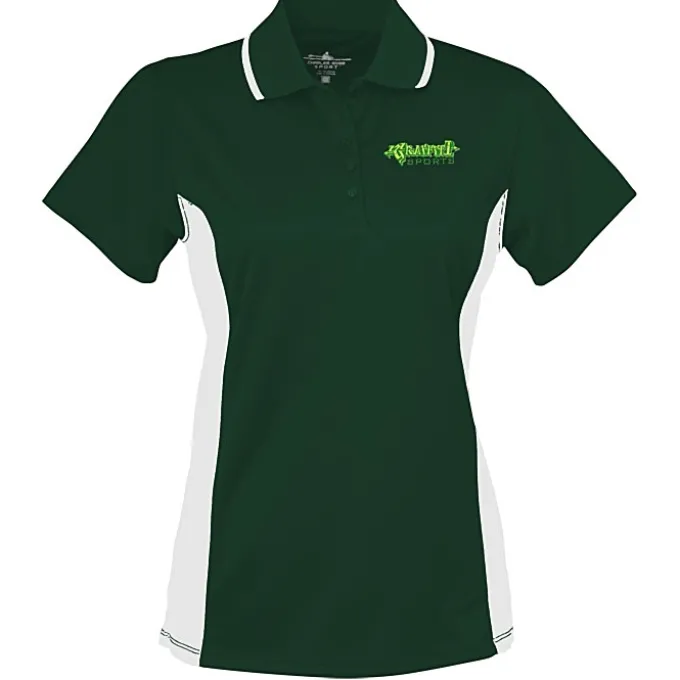 Tipped Colorblock Wicking Polo - Ladies' - Embroidered