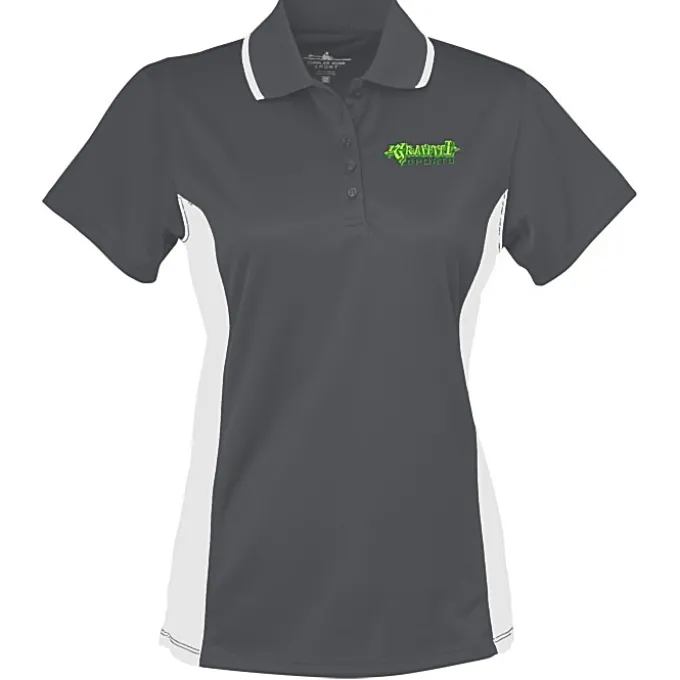 Tipped Colorblock Wicking Polo - Ladies' - Embroidered