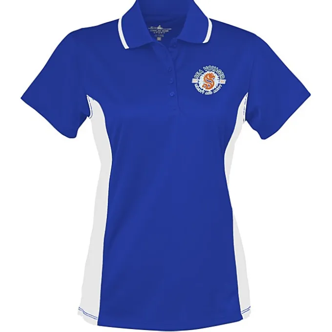 Tipped Colorblock Wicking Polo - Ladies' - Full Color