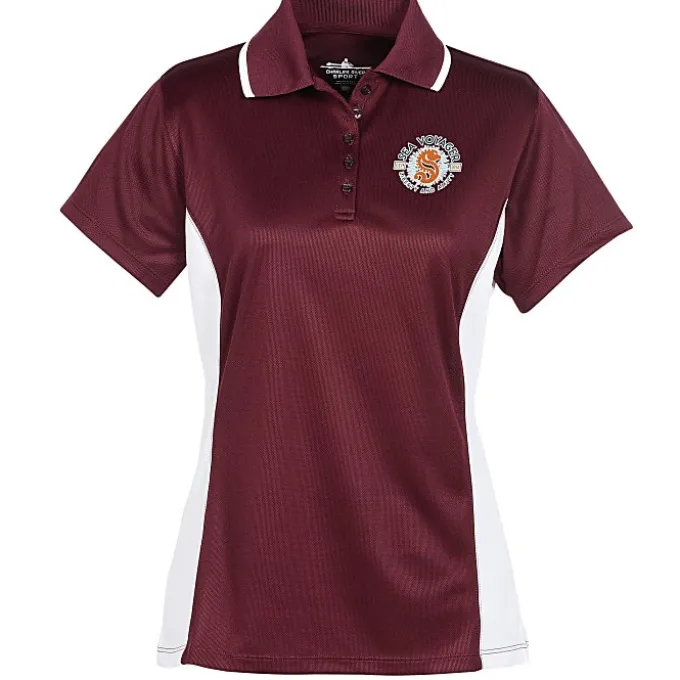 Tipped Colorblock Wicking Polo - Ladies' - Full Color