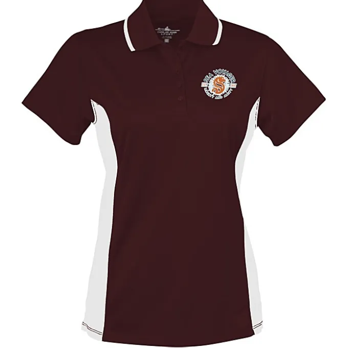 Tipped Colorblock Wicking Polo - Ladies' - Full Color