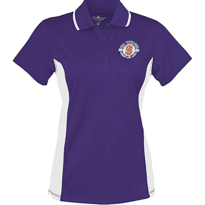 Tipped Colorblock Wicking Polo - Ladies' - Full Color