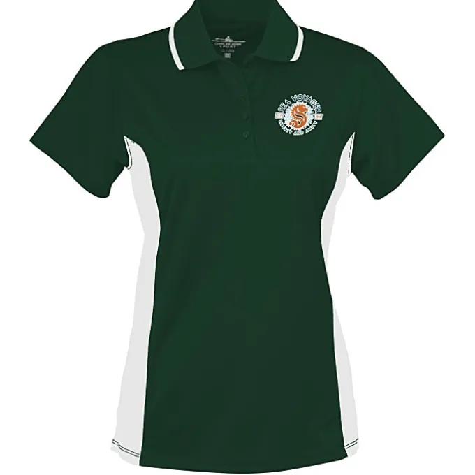 Tipped Colorblock Wicking Polo - Ladies' - Full Color