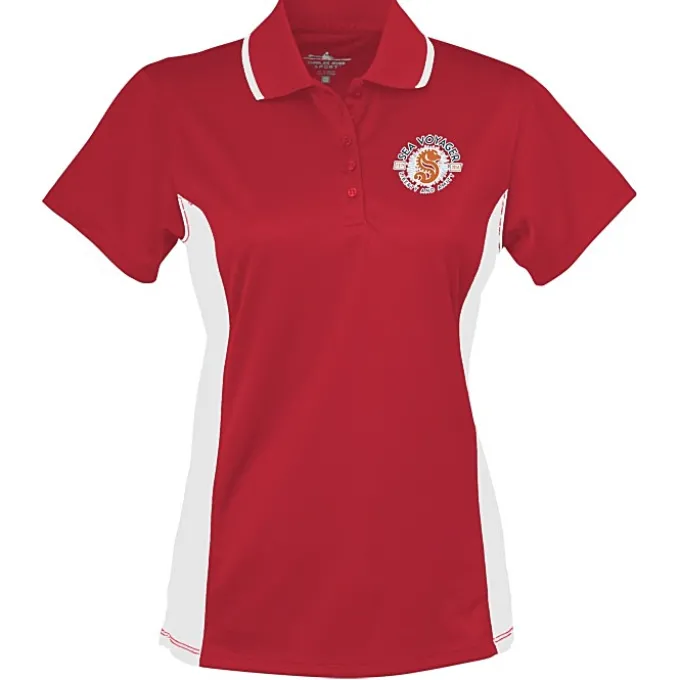 Tipped Colorblock Wicking Polo - Ladies' - Full Color