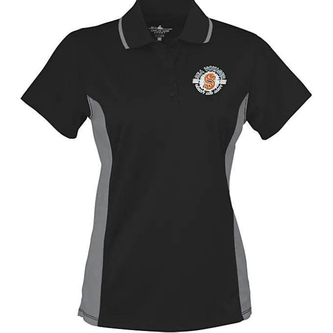 Tipped Colorblock Wicking Polo - Ladies' - Full Color