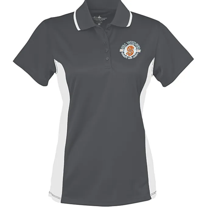 Tipped Colorblock Wicking Polo - Ladies' - Full Color