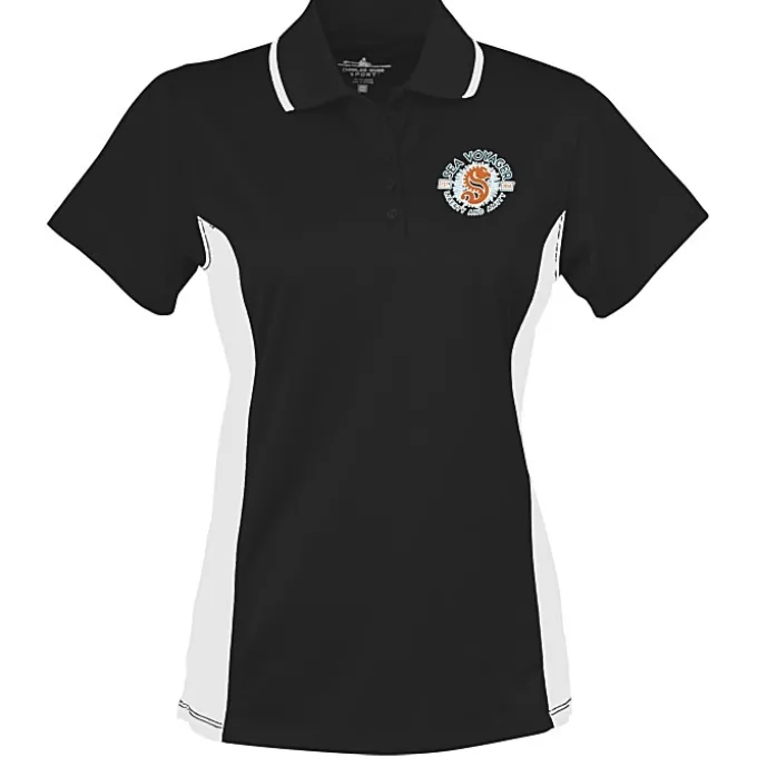 Tipped Colorblock Wicking Polo - Ladies' - Full Color