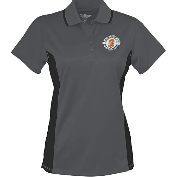 Tipped Colorblock Wicking Polo - Ladies' - Full Color