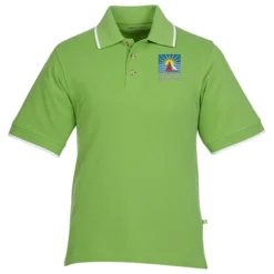 Tipped Combed Cotton Pique Polo - Men's