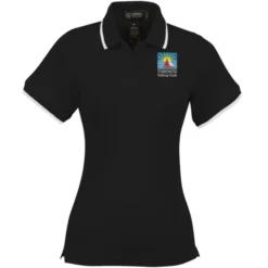 Tipped Combed Cotton Pique Polo - Ladies'