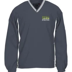 Tipped V-Neck Raglan Sport Windshirt