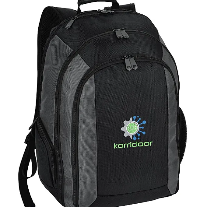 Titanium Laptop Backpack - Embroidered