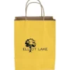 Tonal Striped Matte Paper Bag - 10 1/2 inches x 8 inches