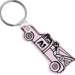 Tow Truck Soft Keychain - Opaque