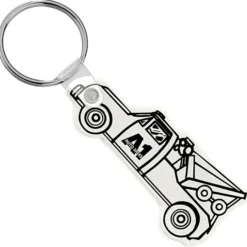 Tow Truck Soft Keychain - Opaque