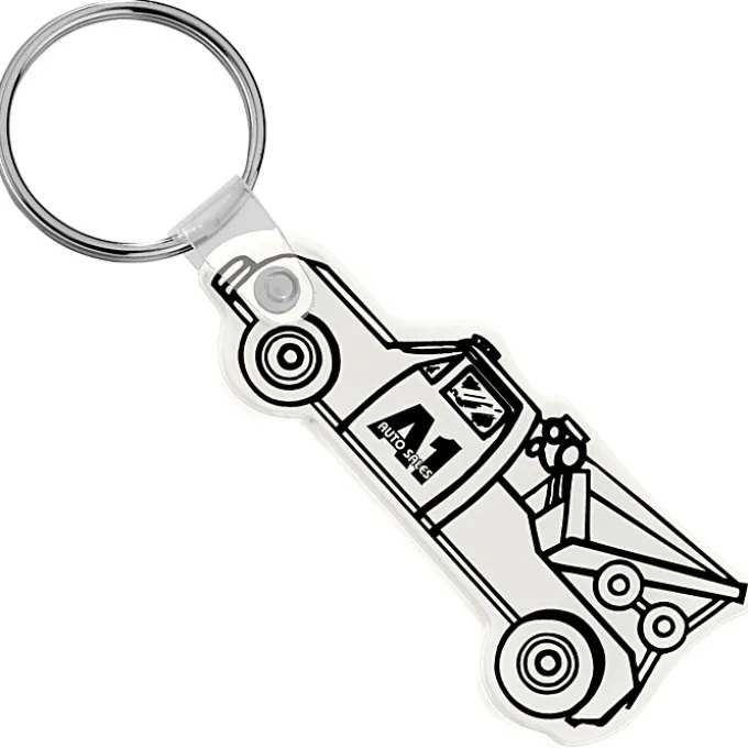 Tow Truck Soft Keychain - Opaque