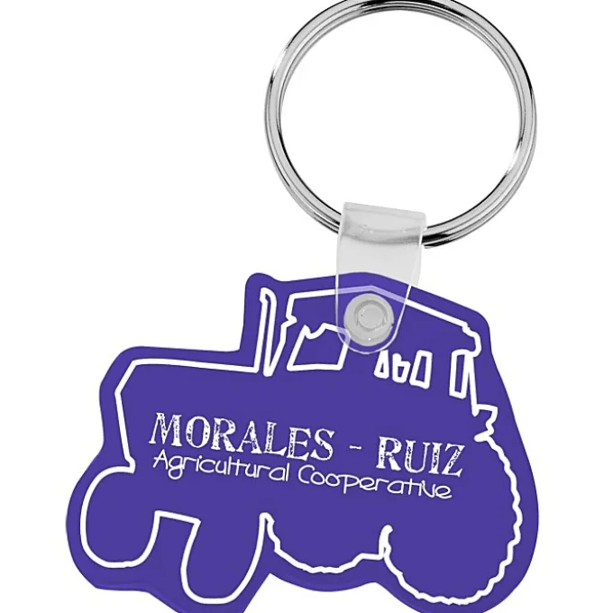 Tractor Soft Keychain - Opaque