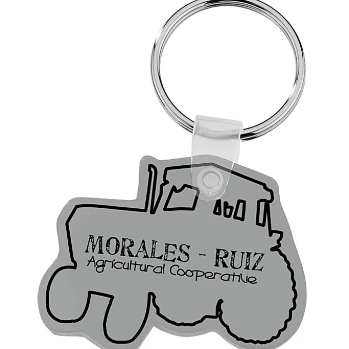 Tractor Soft Keychain - Opaque