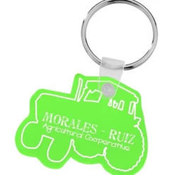 Tractor Soft Keychain - Translucent