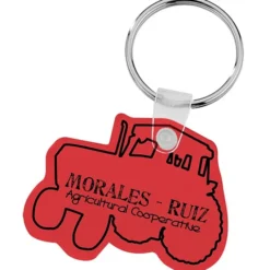 Tractor Soft Keychain - Translucent