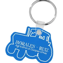 Tractor Soft Keychain - Translucent