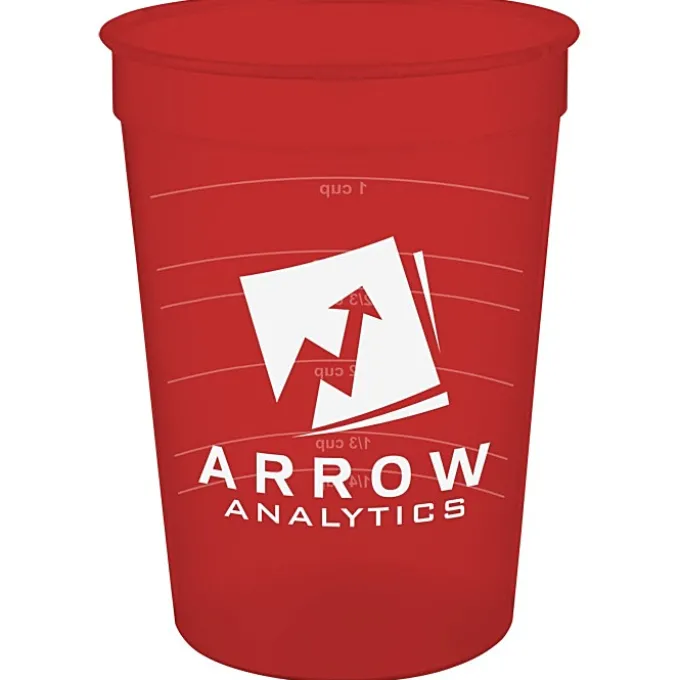Translucent Stadium Cup with Measurements - 12 oz