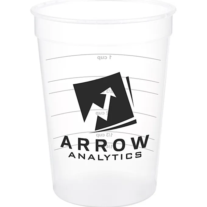 Translucent Stadium Cup with Measurements - 12 oz