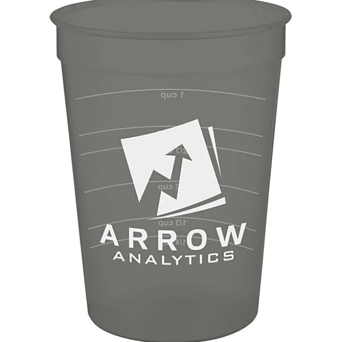 Translucent Stadium Cup with Measurements - 12 oz