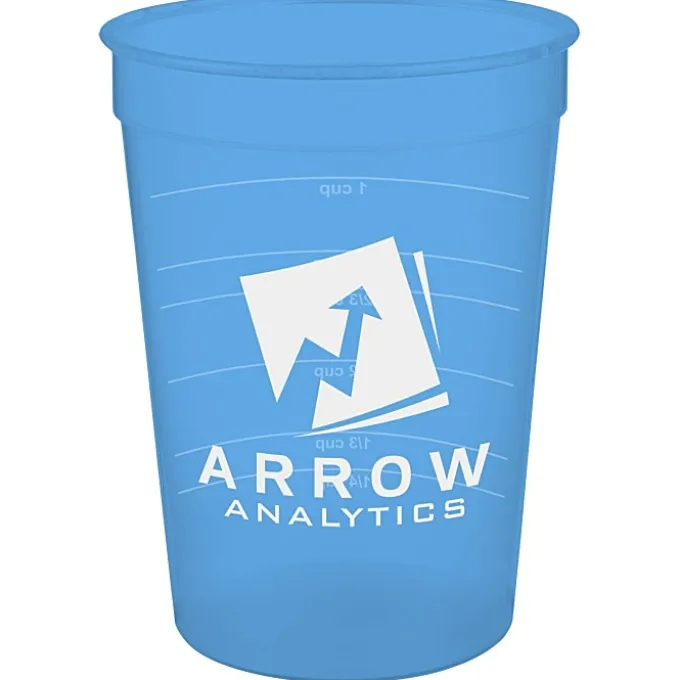 Translucent Stadium Cup with Measurements - 12 oz