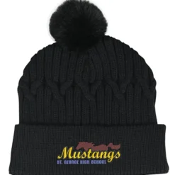 Traverse Cable Knit Pom Beanie