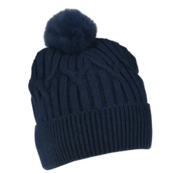 Traverse Cable Knit Pom Beanie
