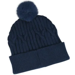 Traverse Cable Knit Pom Beanie