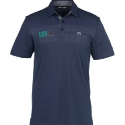 TravisMathew Micro-Dot Chest Stripe Polo