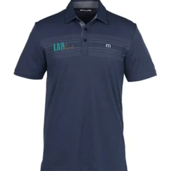 TravisMathew Micro-Dot Chest Stripe Polo