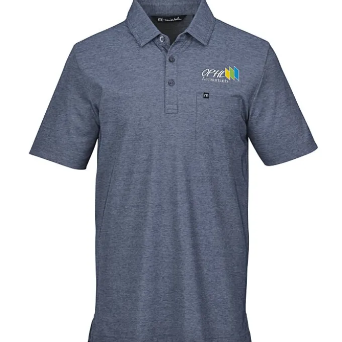 TravisMathew Oceanside Heather Pocket Polo