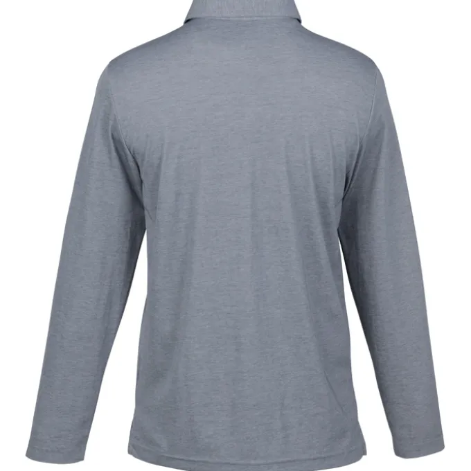 TravisMathew Oceanside Heather Long Sleeve Polo