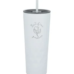 Triad Vacuum Tumbler with Straw - 21 oz. - Laser Engraved
