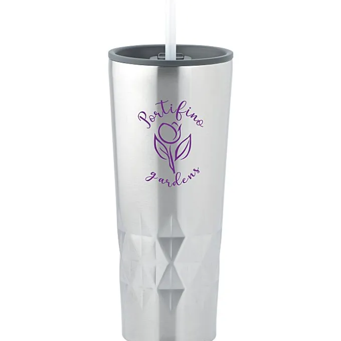Triad Vacuum Tumbler with Straw - 21 oz. - 24 hr