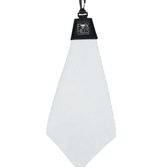 Triangle Fold Waffle Pattern Golf Towel