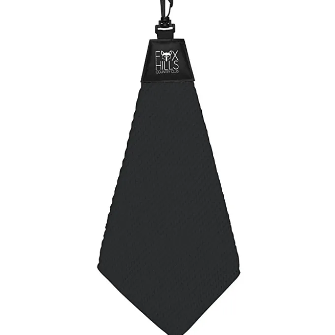 Triangle Fold Waffle Pattern Golf Towel