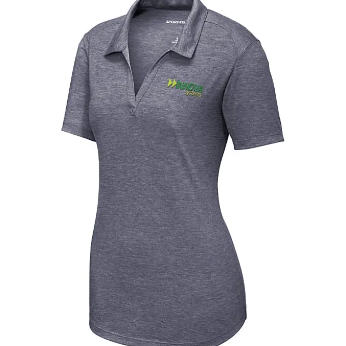 Tri-Blend Performance Polo - Ladies' - Embroidered - 24 hr