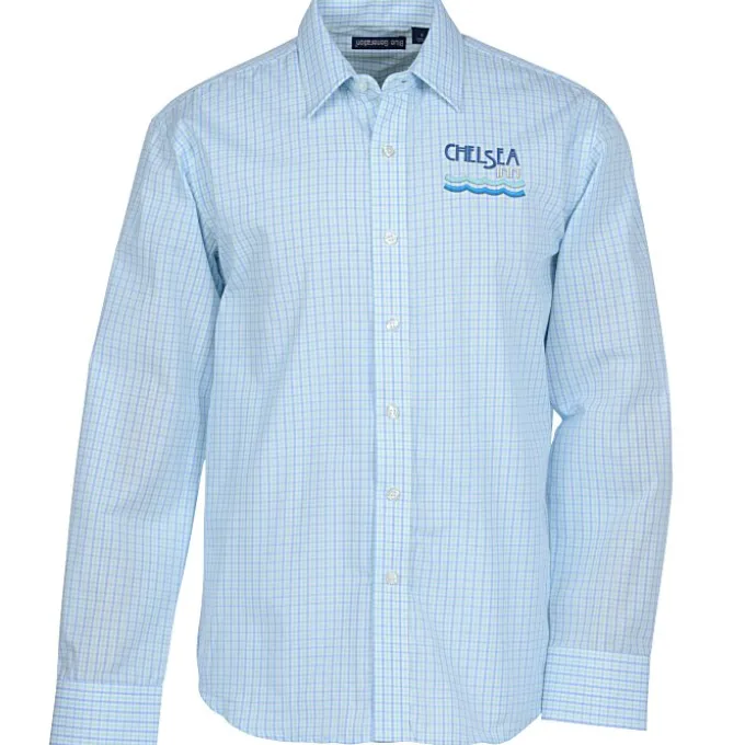Tricolor Plaid Wrinkle Resistant Untucked Shirt - Men's