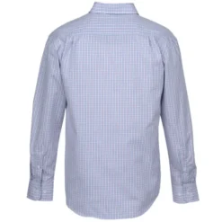 Tricolor Plaid Wrinkle Resistant Untucked Shirt - Men's